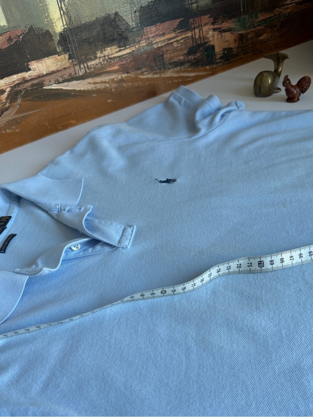 Polo Ralph Lauren - Pebble Blue Cotton Polo - Custom Slim - XL - See Pics